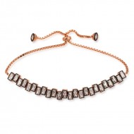 Gümüş Rose Baget Taşlı Asansör Bileklik Gümüş Rose Baget Taşlı Asansör Bileklik