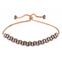 Gümüş Rose Baget Taşlı Asansör Bileklik Gümüş Rose Baget Taşlı Asansör Bileklik