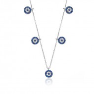 Gümüş Nazarlı Şans Bayan Kolye Gümüş Nazarlı Şans Bayan Kolye