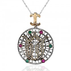 Gümüş Lale Otantik Bayan Kolye Gümüş Lale Otantik Bayan Kolye