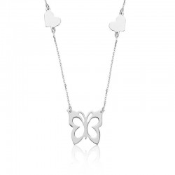 Gümüş Kalpli Kelebek Bayan Kolye Gümüş Kalpli Kelebek Bayan Kolye