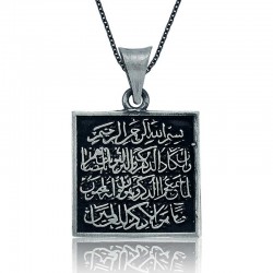 Gümüş Nazar Duası Bayan Kolye Gümüş Nazar Duası Bayan Kolye