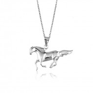 Gümüş Koşan At Kolye Gümüş Koşan At Kolye