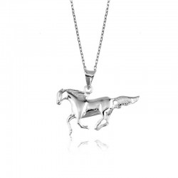 Gümüş Koşan At Kolye Gümüş Koşan At Kolye