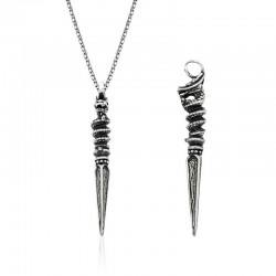 Gümüş Kuru Kafa Kama Erkek Kolye Gümüş Kuru Kafa Kama Erkek Kolye