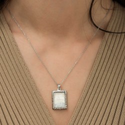 Gümüş Fatiha Ve Esma'ül Hüsna Yazılı Kolye Gümüş Fatiha Ve Esma'ül Hüsna Yazılı Kolye