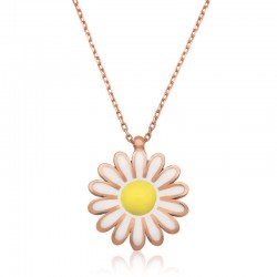 Gümüş Papatya Bayan Kolye Gümüş Papatya Bayan Kolye