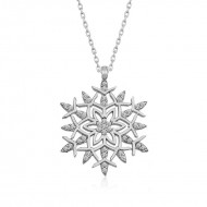 Gümüş Kar Tanesi Kolye Gümüş Kar Tanesi Kolye