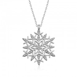 Gümüş Kar Tanesi Kolye