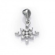 Gümüş Kar Tanesi Bayan Kolye Gümüş Kar Tanesi Bayan Kolye