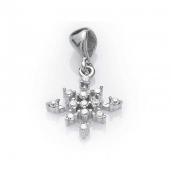 Gümüş Kar Tanesi Bayan Kolye