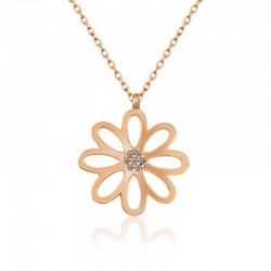 Gümüş Rose Çiçek Bayan Kolye Gümüş Rose Çiçek Bayan Kolye