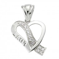 Gümüş Love Kalp Bayan Kolye Gümüş Love Kalp Bayan Kolye