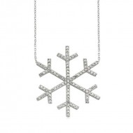 Gümüş Kar Tanesi Bayan Kolye Gümüş Kar Tanesi Bayan Kolye