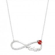 Gümüş Uğur Böcekli Sonsuzluk Aşkım Bayan Kolye Gümüş Uğur Böcekli Sonsuzluk Aşkım Bayan Kolye