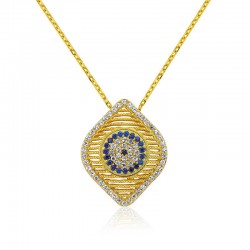 Gümüş Nazar Bayan Kolye Gümüş Nazar Bayan Kolye