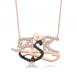 Gümüş Aşk Yazılı Bayan Kolye Gümüş Aşk Yazılı Bayan Kolye