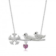 Gümüş Çalı Kuşu Bayan Kolye Gümüş Çalı Kuşu Bayan Kolye