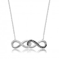 Gümüş İki Sonsuzluk Bayan Kolye Gümüş İki Sonsuzluk Bayan Kolye