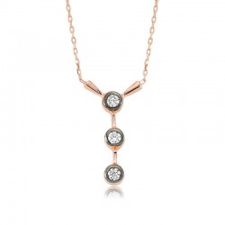 Gümüş 3 Taş Tria Bayan Kolye Gümüş 3 Taş Tria Bayan Kolye