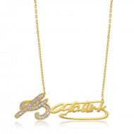 Gümüş Kemal Atatürk İmzalı Bayan Kolye Gümüş Kemal Atatürk İmzalı Bayan Kolye