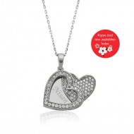 Gümüş İsimli Kalp Bayan Kolye Gümüş İsimli Kalp Bayan Kolye