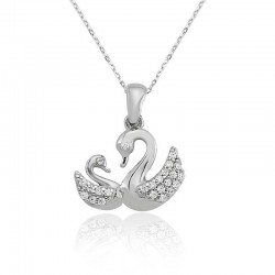 Gümüş Bayan Kuğu Kolye Gümüş Bayan Kuğu Kolye