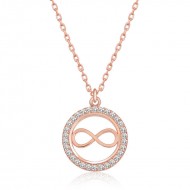 Gümüş Rose Minik Sonsuzluk Bayan Kolye Gümüş Rose Minik Sonsuzluk Bayan Kolye