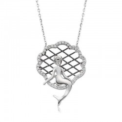 Gümüş Deniz Kızı Bayan Kolye Gümüş Deniz Kızı Bayan Kolye
