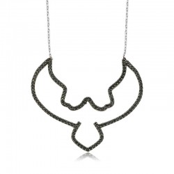 Gümüş Kara Kartal Bayan Kolye Gümüş Kara Kartal Bayan Kolye