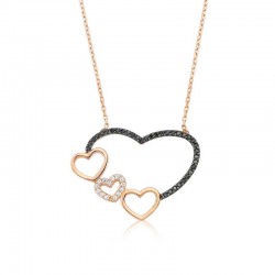 Gümüş Kalpli Bayan Kolye Gümüş Kalpli Bayan Kolye