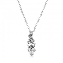 Gümüş Çiğ Damlası Tektaş Bayan Kolye Gümüş Çiğ Damlası Tektaş Bayan Kolye