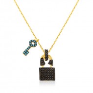 Gümüş Kalbimin Anahtarı Bayan Kolye Gümüş Kalbimin Anahtarı Bayan Kolye