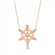 Gümüş Kar Tanesi Bayan Kolye Gümüş Kar Tanesi Bayan Kolye