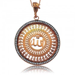 Gümüş Allah Yazılı Bayan Kolye Gümüş Allah Yazılı Bayan Kolye