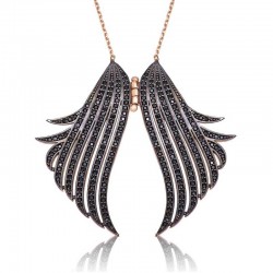 Gümüş Melek Kanadı Bayan Kolye Gümüş Melek Kanadı Bayan Kolye