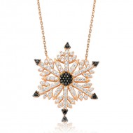 Gümüş Kar Tanesi Bayan Kolye Gümüş Kar Tanesi Bayan Kolye