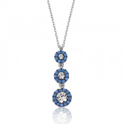 Gümüş Turkuaz Taşlı Bayan Kolye Gümüş Turkuaz Taşlı Bayan Kolye