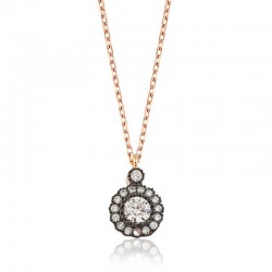 Gümüş Çiçek Bayan Kolye Gümüş Çiçek Bayan Kolye