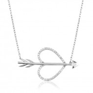 Gümüş Aşk Oku Bayan Kolye