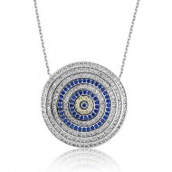 Gümüş Nazar Bayan Kolye Gümüş Nazar Bayan Kolye