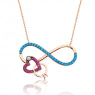 Gümüş Sonsuz Aşk Bayan Kolye Gümüş Sonsuz Aşk Bayan Kolye