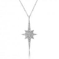 Gümüş Kutup Yıldızı Bayan Kolye Gümüş Kutup Yıldızı Bayan Kolye