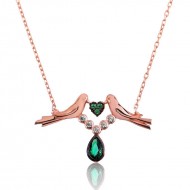 Gümüş Sevgi Kuşu Bayan Kolye Gümüş Sevgi Kuşu Bayan Kolye