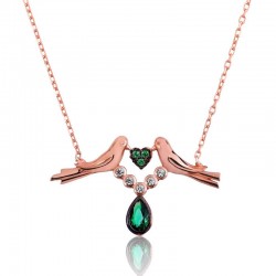 Gümüş Sevgi Kuşu Bayan Kolye Gümüş Sevgi Kuşu Bayan Kolye