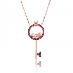 Gümüş Aşk Anahtarı Bayan Kolye Gümüş Aşk Anahtarı Bayan Kolye