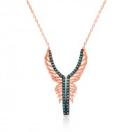 Gümüş Melek Kanadı Bayan Kolye Gümüş Melek Kanadı Bayan Kolye