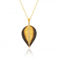 Gümüş Yaprak Bayan Kolye Gümüş Yaprak Bayan Kolye