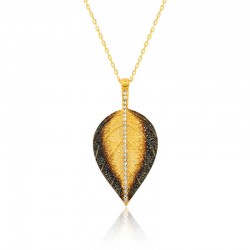 Gümüş Yaprak Bayan Kolye Gümüş Yaprak Bayan Kolye