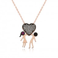 Gümüş Aşıklar Bayan Kolye Gümüş Aşıklar Bayan Kolye